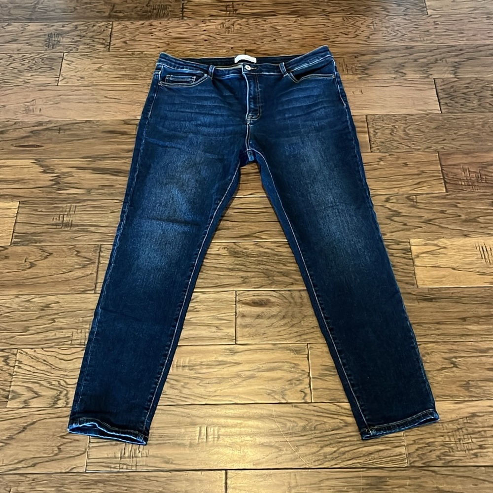 VERVET BY FLYING MONKEY Dark Blue High Rise Jeans